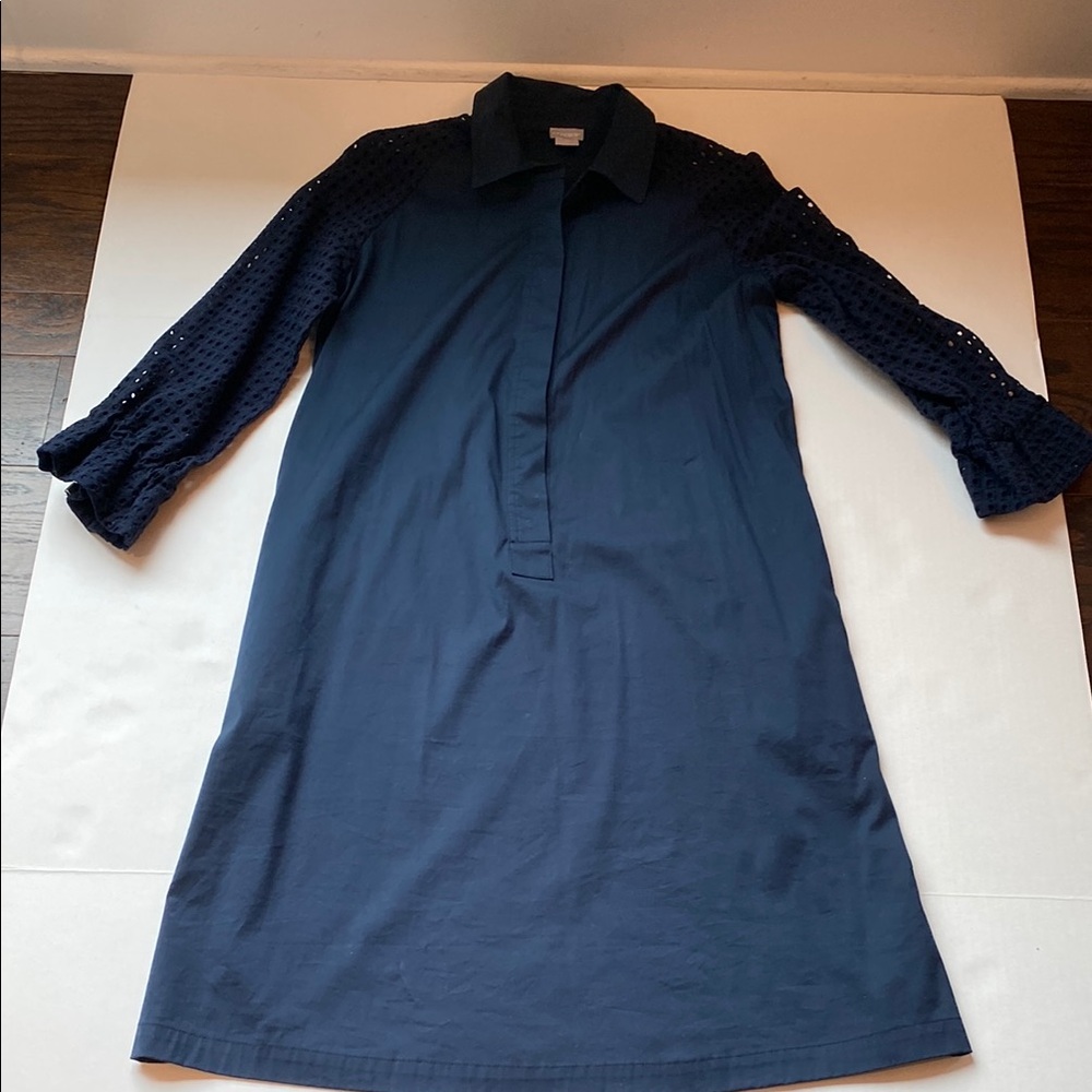 Navy Blue Long Sleeve Dress